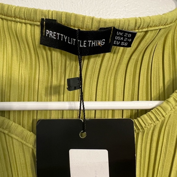 Pretty Little Thing  Women’s Ruched Sleeveless Knot Front  Crop Top‎ S - Picture 3 of 4